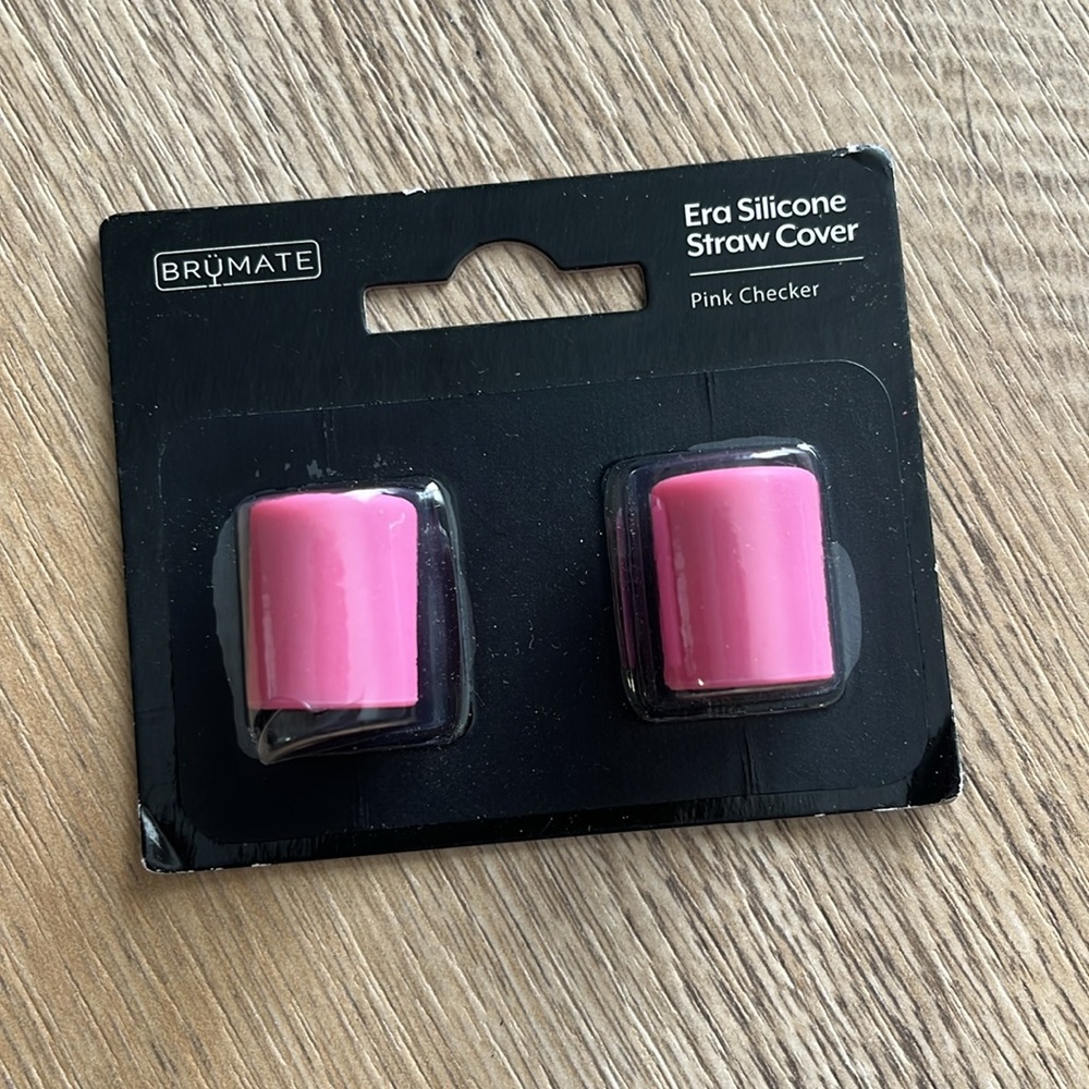 BrüMate Limited Edition Pink Checker Era Straw Covers